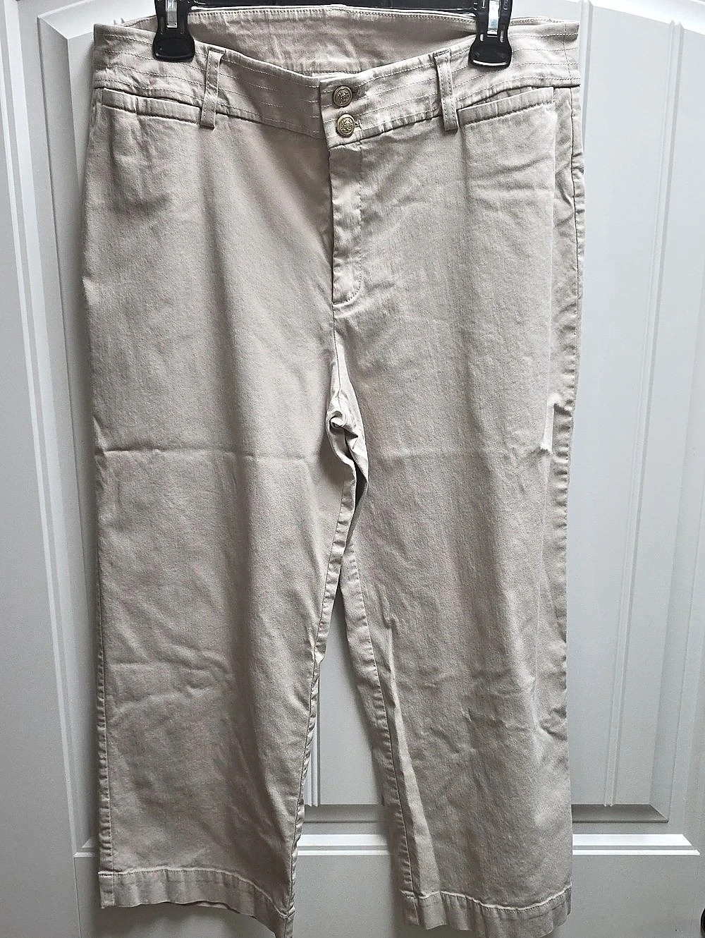 Chico's Women's Flare Pants Beige Size 14R